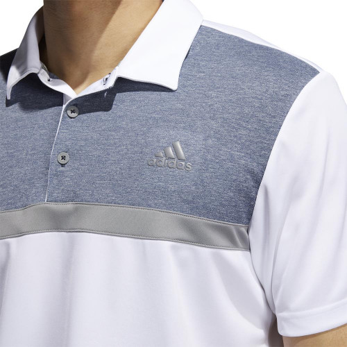 adidas Golf Mens Novelty Colourblock Polo Shirt 