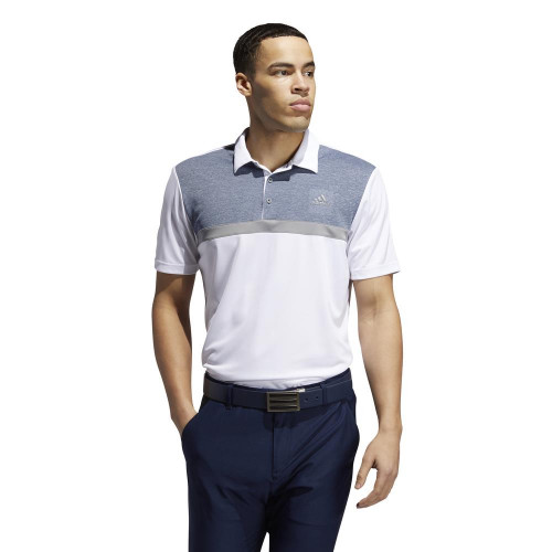 adidas Golf Mens Novelty Colourblock Polo Shirt 