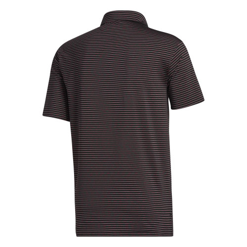 adidas Golf Mens Ultimate365 Space Dye Stripe Polo Shirt reverse