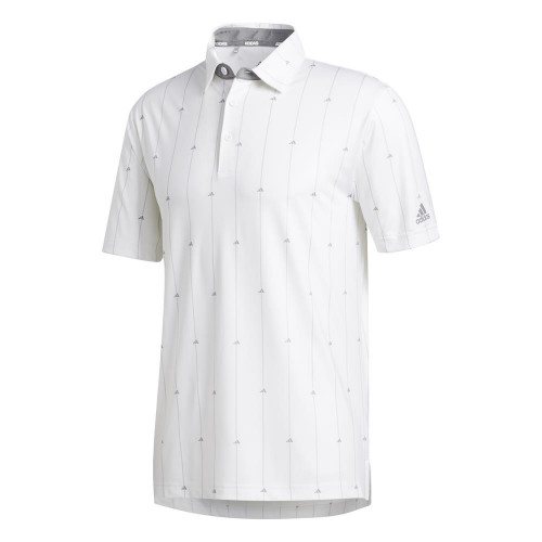adidas Golf Mens Ultimate365 Badge Of Sport Polo Shirt  - White