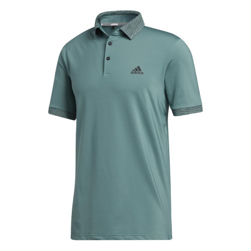 adidas Golf Mens Ultimate365 Delivery Polo Shirt (Tech Emerald)