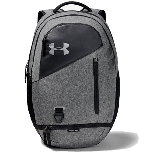 Under Armour Backpack UA Hustle 4.0 School Gym Travel Rucksack Sports Bag (Black/Graphite)