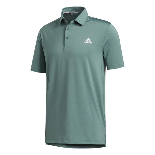 adidas Golf Ultimate 2.0 Solid Mens Polo Shirt (Tech Emerald)