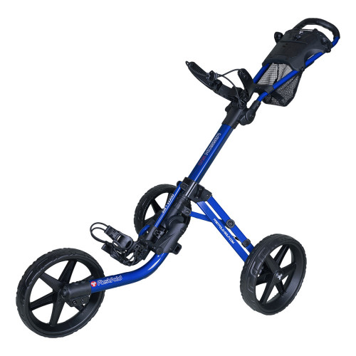 Fast Fold Mission 5.0 3-Wheel Golf Trolley / Cart (Shiny Blue/Black)