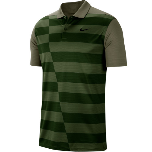 Nike Dry Graphic Hacked Golf Polo Shirt (Medium Olive)