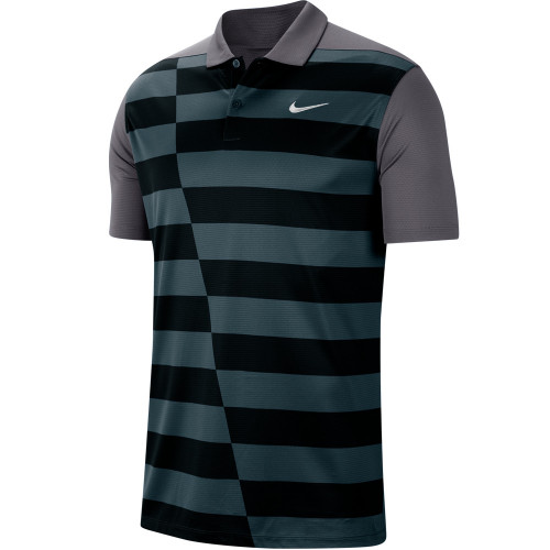 Nike Dry Graphic Hacked Golf Polo Shirt  - Dark Grey