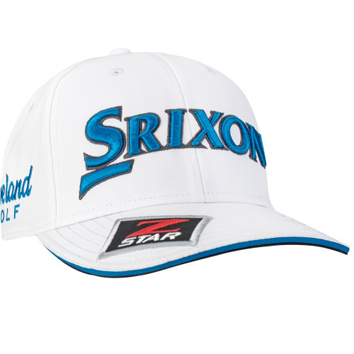Srixon SRX Tour Staff Golf Baseball Cap (White/Electric Blue)