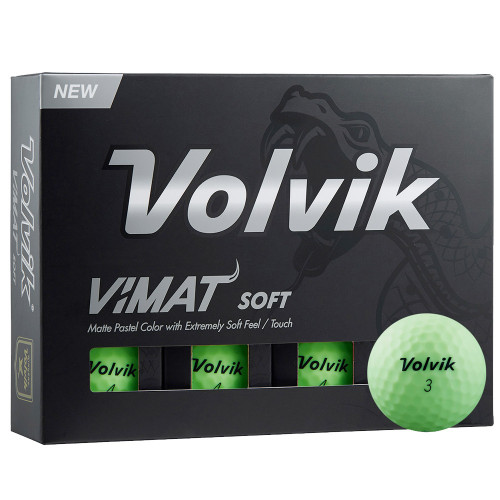 VOLVIK VIMAT SOFT MATTE FINISH GOLF BALLS (Green)