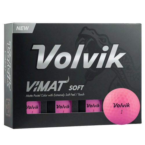 VOLVIK VIMAT SOFT MATTE FINISH GOLF BALLS - 1 DOZEN