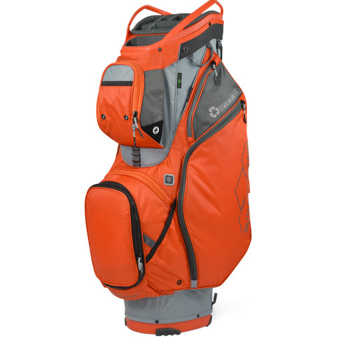 Sun Mountain Ecolite Cart Golf Bag - Made with recyced fabric. (Cadet/Inferno/Gunmetal)