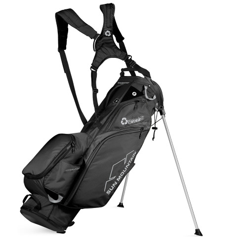 Sun Mountain Eco-lite Stand Golf Bag - made with recycled plastic (Black)