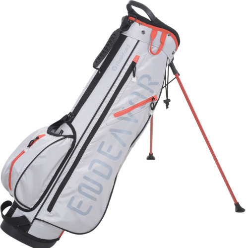 Fastfold Endeavor Golf Stand Carry Bag (Silver/Red)