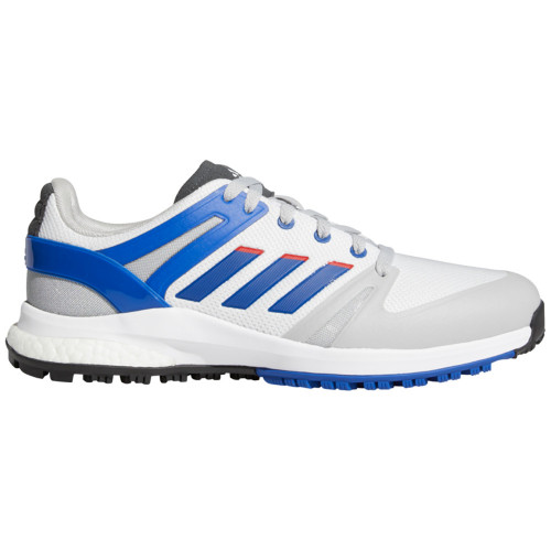 adidas EQT SL Mens Spikeless Golf Shoes (White/Royal Blue/Grey 2)