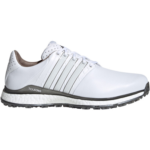 adidas Tour360 XT-SL 2 Mens Spikeless Golf Shoes  - White/Dark Silver Metallic