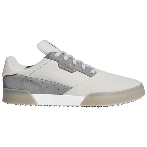 adidas Adicross Retro Ripstop Mens Spikeless Golf Shoes (Grey Two/White/Grey Four)