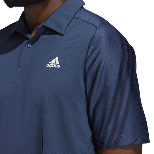 adidas Golf HEAT.RDY 3-Stripe Polo Shirt 