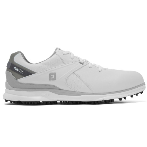 FootJoy PRO SL Mens Spikeless Golf Shoes (White/Grey)