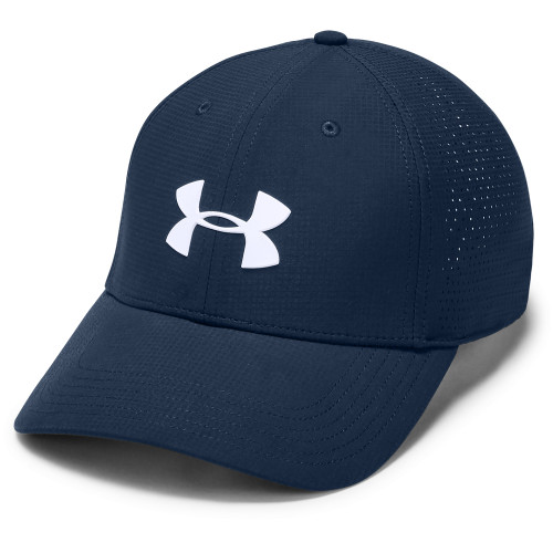 Under Armour Mens UA Driver 3.0 Golf Cap Hat (Academy/White)