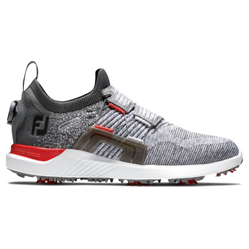 FootJoy Hyperflex Boa Mens Golf Shoes (Grey/Red)