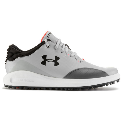Under Armour Mens UA Draw Sport Spikeless Golf Shoes  - Mod Grey/Pitch Grey/Black