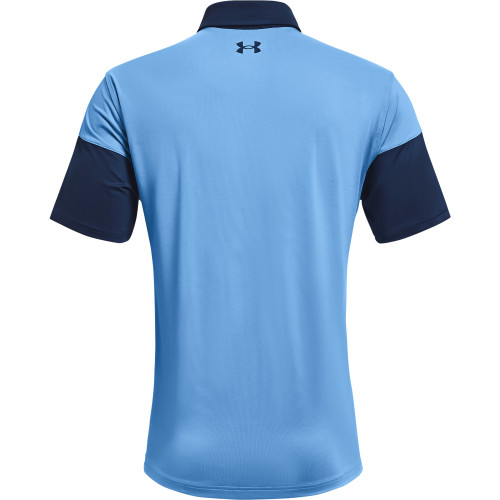Under Armour Mens UA T2G Blocked Golf Polo Shirt  - Academy/Nova Blue