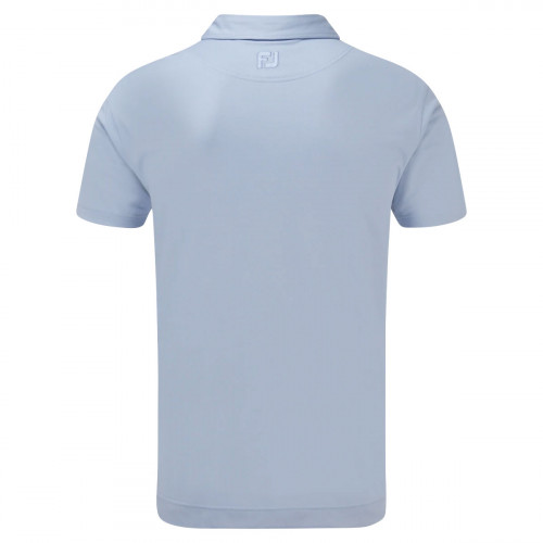FootJoy Birdseye Jacquard with Stripe Trim Mens Golf Polo Shirt reverse