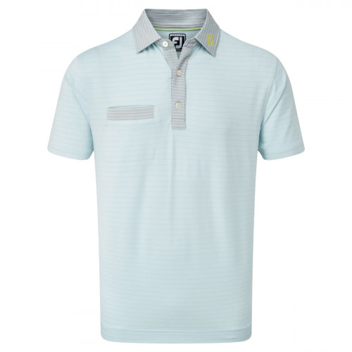 FootJoy Lisle Pinstripe Mix Mens Golf Polo Shirt