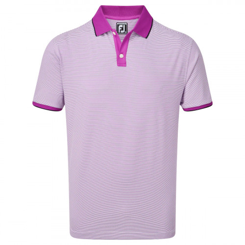 FootJoy Pique Ministripe Mens Golf Polo Shirt