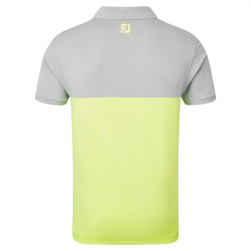 FootJoy Lisle Engineered Block Mens Golf Polo Shirt reverse