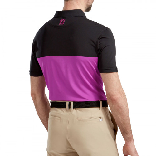 FootJoy Lisle Engineered Block Mens Golf Polo Shirt 
