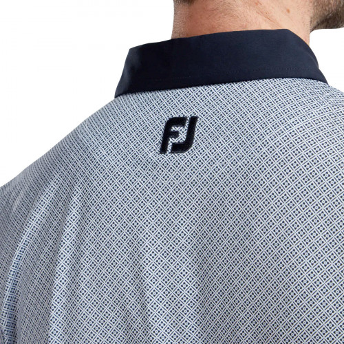 FootJoy Lisle Foulard Print Mens Golf Polo Shirt 