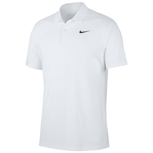Nike Dry-Fit Victory Solid Golf Polo Shirt (White)