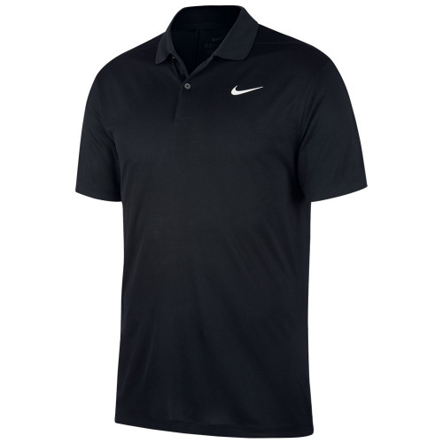 Nike Dry-Fit Victory Solid Golf Polo Shirt (Black)