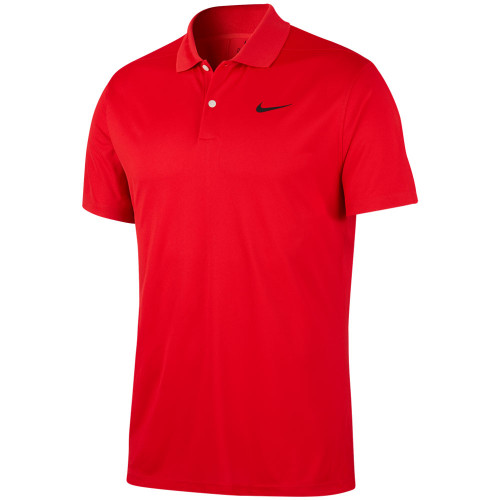 Nike Dry-Fit Victory Solid Golf Polo Shirt (University Red)