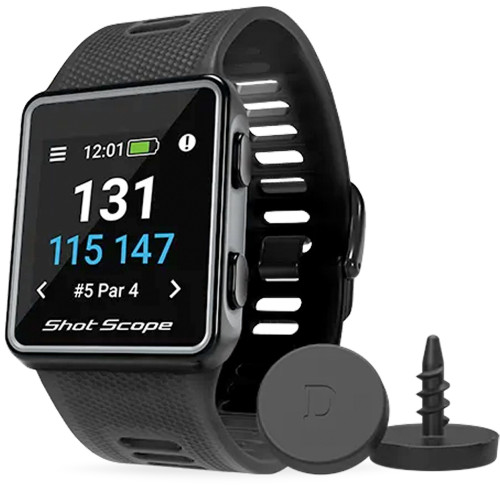 Shot Scope V3 GPS & Tracking Golf Watch  - Black