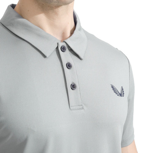 Castore Performance Air Pique Mens Golf Polo Shirt  - Grey