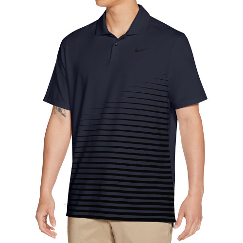 Nike Golf Vapor Stripe Graphic Polo Shirt  - Obsidian