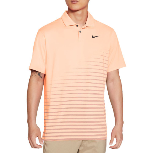Nike Golf Vapor Stripe Graphic Polo Shirt (Crimson Tint)