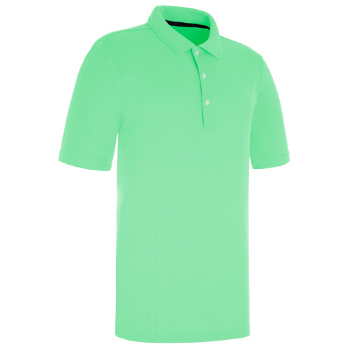 ProQuip Golf Mens Pro Tech Plain Polo Shirt (Neon Green)