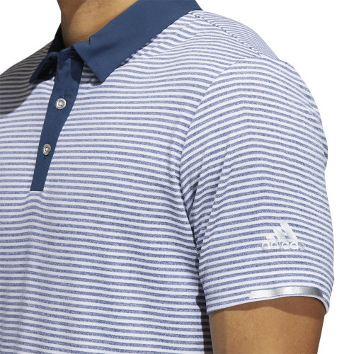 Adidas Golf HEAT.RDY Microstripe Golf Polo Shirt reverse