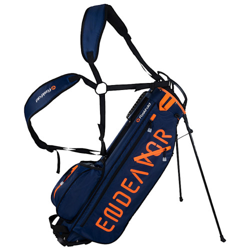 Fastfold Endeavor Golf Stand Carry Bag (Navy/Orange)