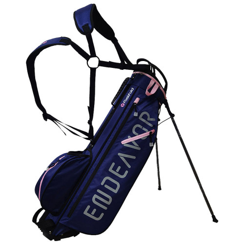 Fastfold Endeavor Golf Stand Carry Bag (Navy/Rose)