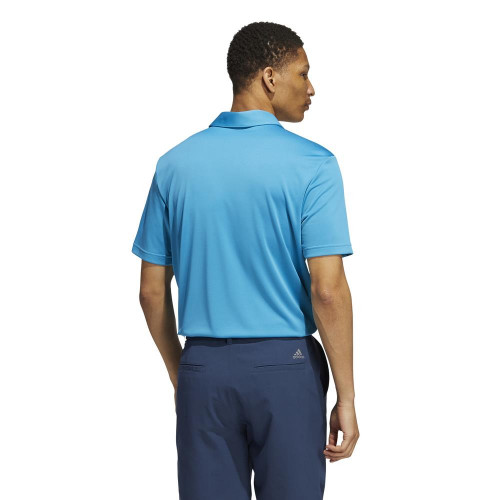 adidas Golf Chest Print Primegreen UV 50+ Polo Shirt reverse
