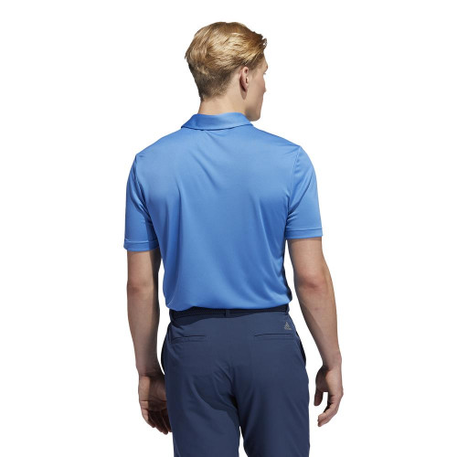 adidas Golf Chest Print Primegreen UV 50+ Polo Shirt reverse