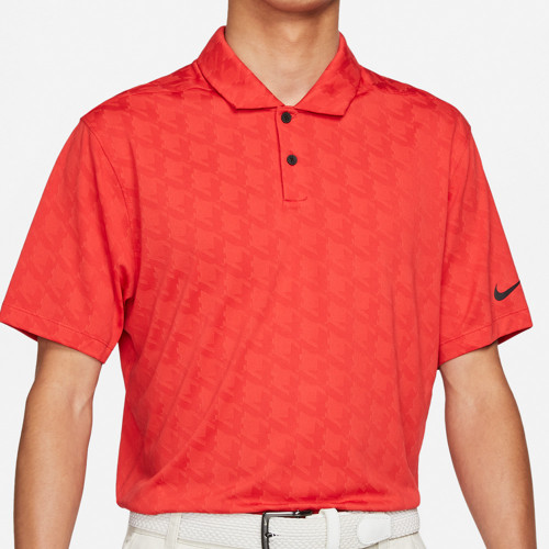 Nike Golf Dri-Fit Vapor Jacquard Polo Shirt (Track Red)