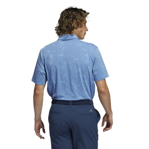 adidas Golf Night Camo-Print Primegreen Polo Shirt reverse