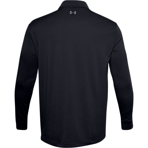 Under Armour Mens Performance Textured Long Sleeve Polo Shirt reverse