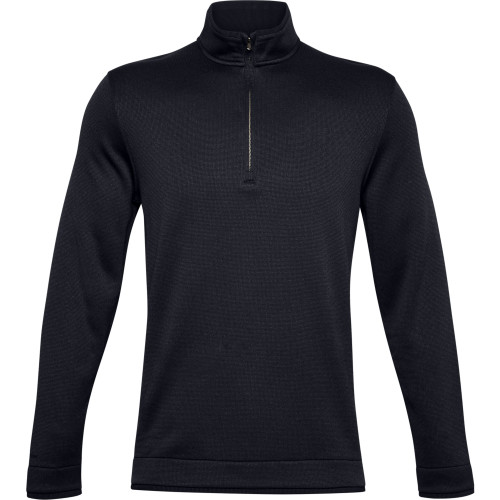 Under Armour Golf Mens Storm Sweater Fleece 1/4 Zip (Black)