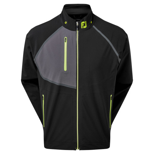 FootJoy Golf HydroTour Waterproof Jacket (Black/Charcoal/Lime)