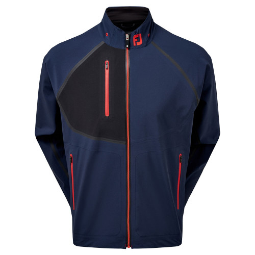 FootJoy Golf HydroTour Waterproof Jacket (Navy/Black/Red)